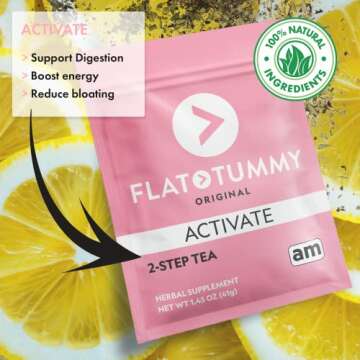Flat Tummy Tea – Energizing 2-Step Detox for Women