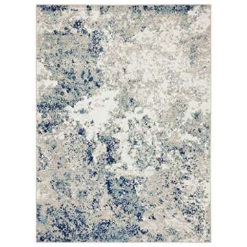 LUXE WEAVERS Rug - Abstract Marble Rug, Affordable Premium Area Rug for Living Rooms, Bedrooms, Dining Areas, Medium Pile, Floor Cover, Soft, Stain Resistant Persian Rug, Ivory / Size 8x10