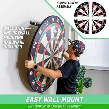 GoSports Giant 3 ft or 4 ft Cork Dartboards - Includes 12 Giant Darts and Scoreboard - New Fun Twist on Darts