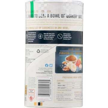 Quaker Quick 1-Minute Oats – Heart Healthy Whole Grains