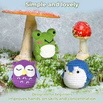 PIPAPI Christmas Crochet Kit for Beginners - 3 Animals Included