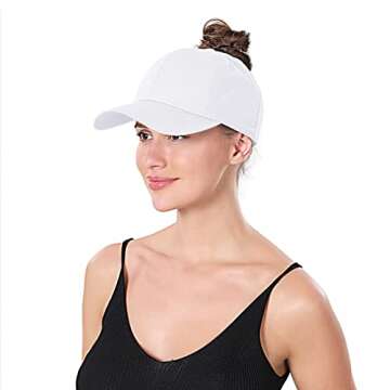 Stylish Criss Cross Ponytail Hat for Active Women