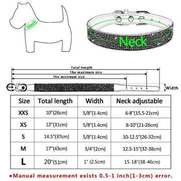 Haoyueer Rhinestone Dog Collar, Cute Dazzling Sparkling Soft Suede Leather Dog Cat Rhinestone Collar...