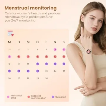 KEEPONFIT Smart Watch for Women: Fitness Tracker & Bluetooth Calls