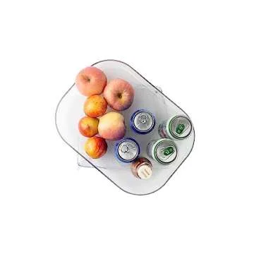 SmileXBag: Lazy Susan Oval Turntable Rack - Cabinet, Pantry, Kitchen, Fridge, Bathroom Tray, Makeup Vanity, Under Sink Organizer, Spice Rack
