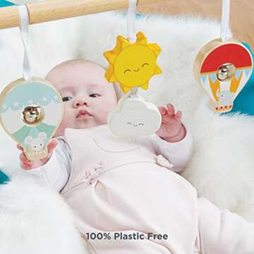 Premium Wooden Hot Air Balloon Baby Gym for Infants