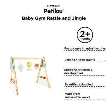 Premium Wooden Hot Air Balloon Baby Gym for Infants