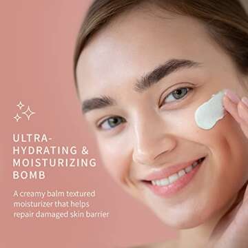 PURE'AM Authentic Barrier Cream - Korean Moisturizer For Dry & Sensitive Skin & Acne, 2.5 Fl Oz, 75ml, Vegan