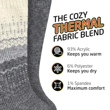 HOT FEET Thermal Socks for Men - Extreme Cold Weather Comfort