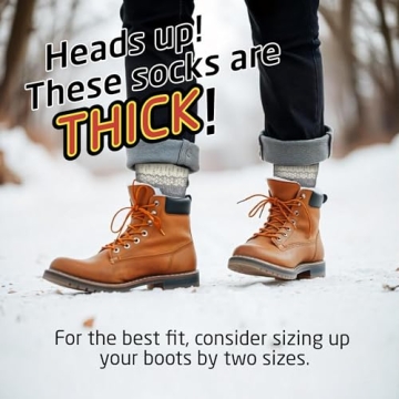 HOT FEET Thermal Socks for Men - Extreme Cold Weather Comfort
