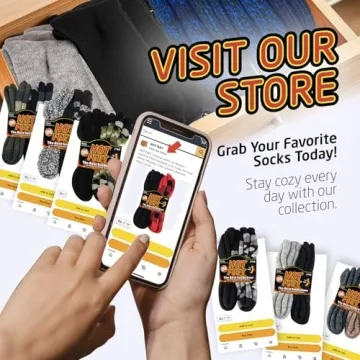 HOT FEET Thermal Socks for Men - Extreme Cold Weather Comfort