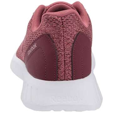 Reebok Women's LITE Cross Trainer, Rose Dust/Lux Maroon/White, 9.5 M US