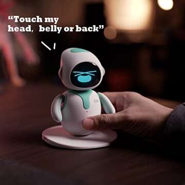 Eilik - Cute Robot Pets Toys with Abundant Emotions, Animations & Mini-Games, Your Perfect Desk Touc...