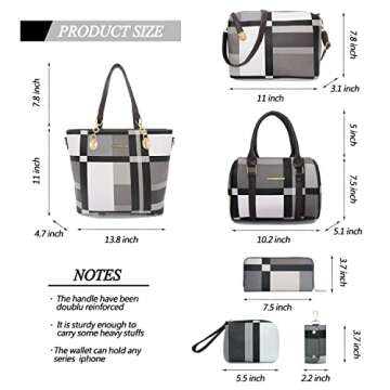2E-youth Designer Handbags Set for Stylish Women