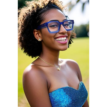 VISOONE Blue Light Blocking Glasses TR90 Frame Chic Preppy Look