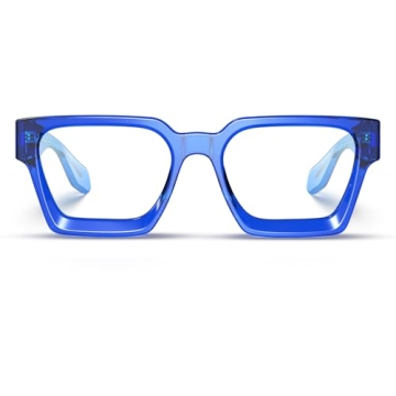 VISOONE Blue Light Blocking Glasses TR90 Frame Chic Preppy Look