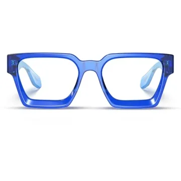 VISOONE Blue Light Blocking Glasses TR90 Frame Chic Preppy Look
