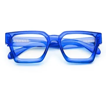 VISOONE Blue Light Blocking Glasses TR90 Frame Chic Preppy Look