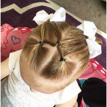 40Pcs 3 inch Hair Bows for Girls Grosgrain Ribbon Toddler Back to School Hair Accessories with Alligator Clips for Baby Girls Kids in Pairs