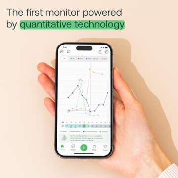 Mira Max Fertility Monitor & Ovulation Test Kit for Women, Track LH, PdG, E3G Hormone Levels, Digital Fertility Tracker + 20 Ovulation Test Strips, Monitor and Detect Ovulation at-Home with Mira App