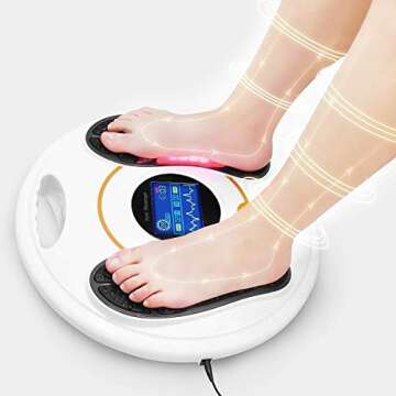 Foot Circulation Plus (FSA or HSA Eligible) - Medic Foot Massager Machine with TENS Unit, EMS (Elect...