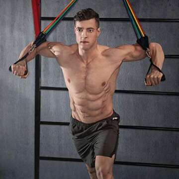 HONGDAK Resistance Bands Set for Home Workouts Strength Training