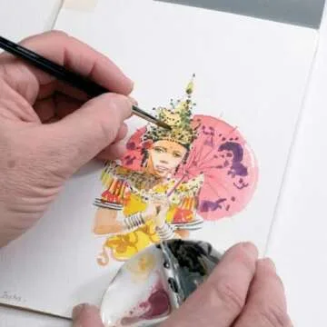 Winsor & Newton Series 7 Kolinsky Sable Miniature Watercolor Brush - Short Handle Round #3