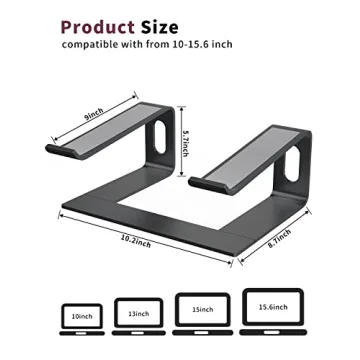 ALASHI Aluminum Laptop Stand Ergonomic Cool Stylish