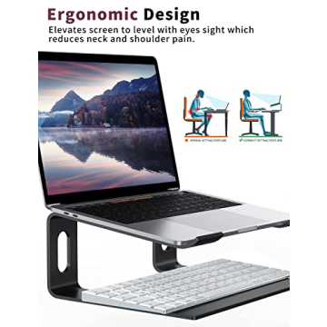 ALASHI Aluminum Laptop Stand Ergonomic Cool Stylish