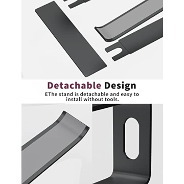 ALASHI Aluminum Laptop Stand Ergonomic Cool Stylish