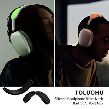 TOLUOHU Headband Cushion for AirPods Max - Washable Silicone
