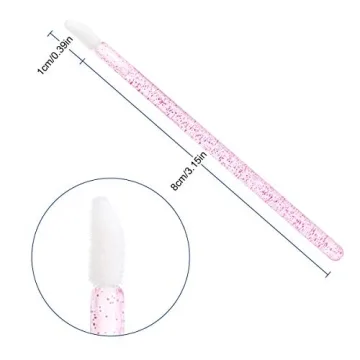 Elisel 100 Pcs Disposable Crystal Lip Brushes for Perfect Application