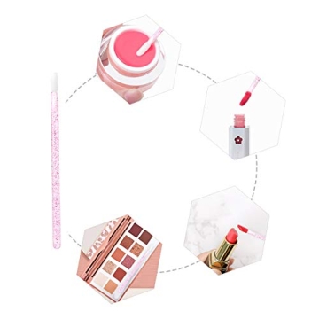 Elisel 100 Pcs Disposable Crystal Lip Brushes for Perfect Application