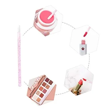 Elisel 100 Pcs Disposable Crystal Lip Brushes for Perfect Application