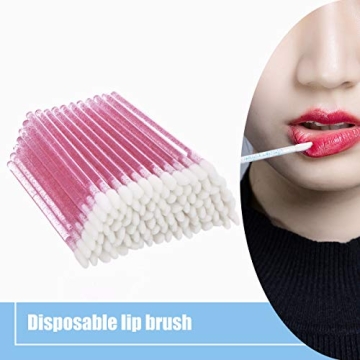 Elisel 100 Pcs Disposable Crystal Lip Brushes for Perfect Application
