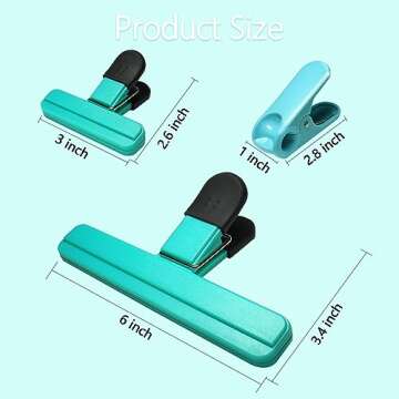 Aranray 11 Pack Chip Clips Bag Clips Food Bag Clips for Food Packages Chips Storage Bags Heavy Duty ...