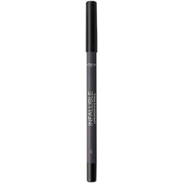 L’Oréal Paris Makeup Infallible Pro-Last Pencil Eyeliner, Waterproof and Smudge-Resistant, Glides on Easily to Create any Look, Grey, 0.042 oz.