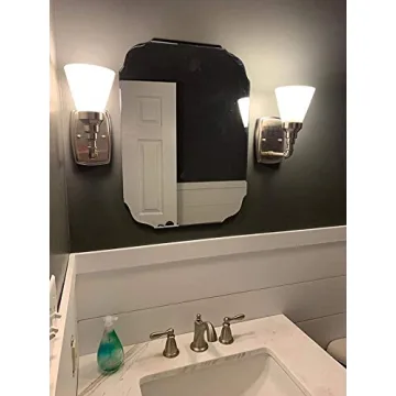 KOHROS Frameless Silver Backed Wall Mirror for Home