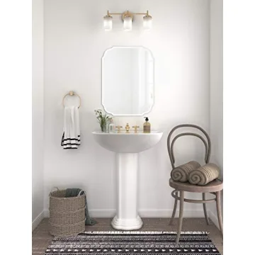 KOHROS Frameless Silver Backed Wall Mirror for Home