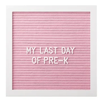 Pearhead Classic Wooden Letterboard for Milestones