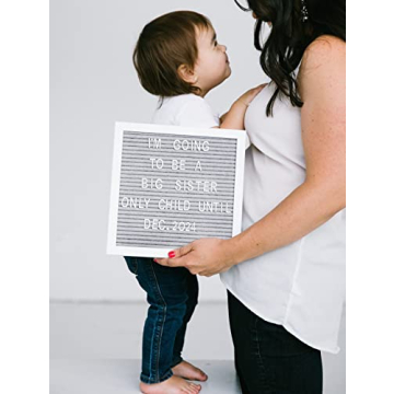 Pearhead Classic Wooden Letterboard for Milestones