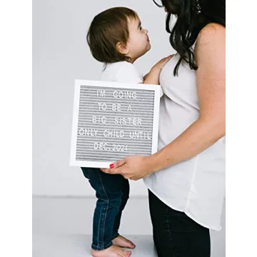 Pearhead Classic Wooden Letterboard for Milestones