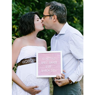 Pearhead Classic Wooden Letterboard for Milestones