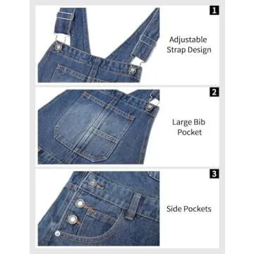 Stylish Qazel Vorrlon Denim Overalls for Fashion-forward Women