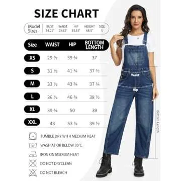 Stylish Qazel Vorrlon Denim Overalls for Fashion-forward Women