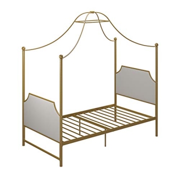 Elegant Little Seeds Monarch Hill Canopy Bed in Gold
