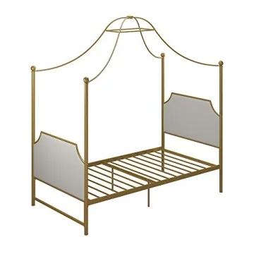 Elegant Little Seeds Monarch Hill Canopy Bed in Gold