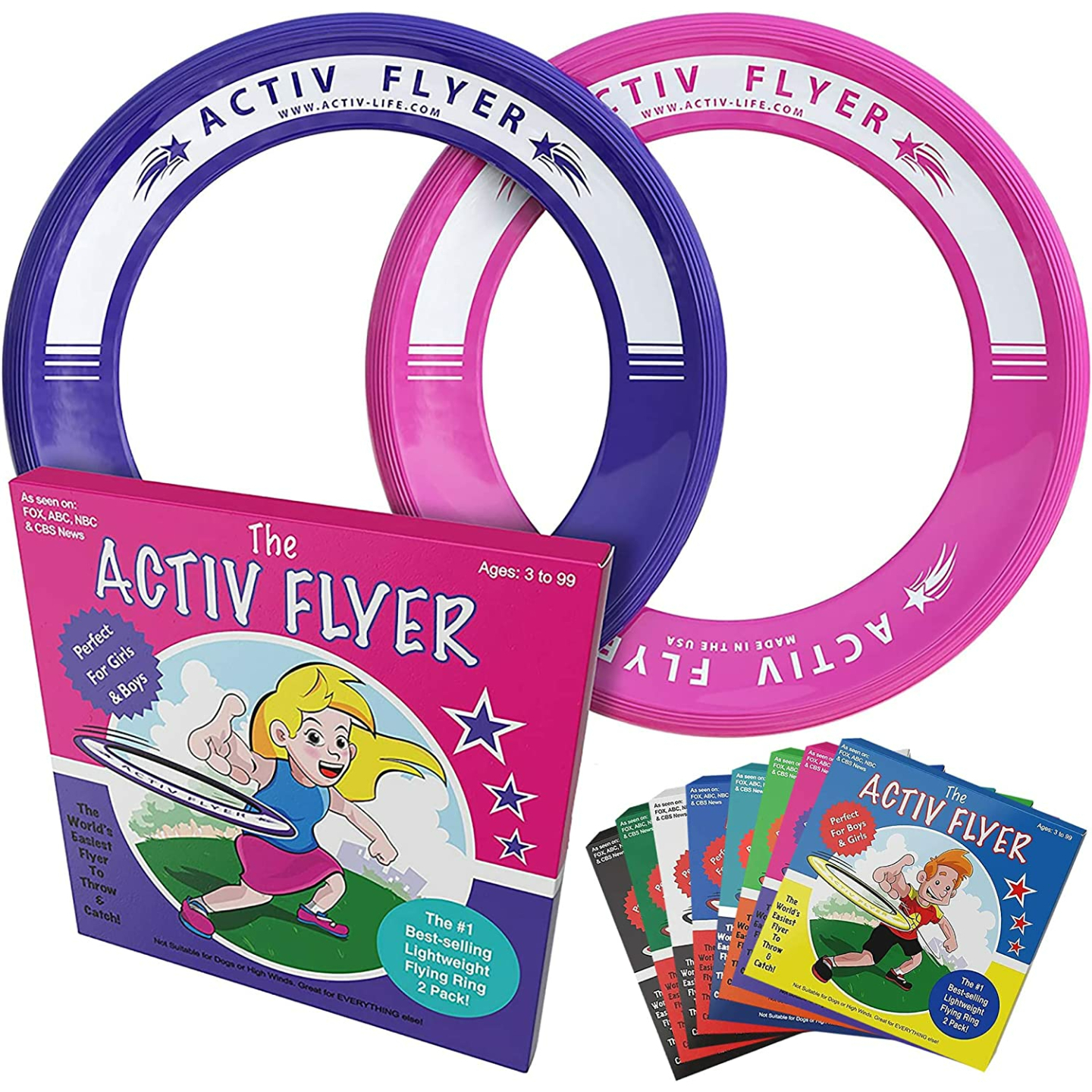 Activ Life Flying Rings for Kids - Outdoor Fun