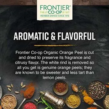 Frontier Co-op Organic Dried Orange Peel - 1 lb