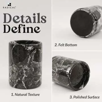 Radicaln Marble Utensil Holder 6.5" Kitchen Accessory